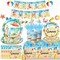 Hello Summer Party Decorations-142Pcs Beach Pool Party Paper Plates and Napkins Set